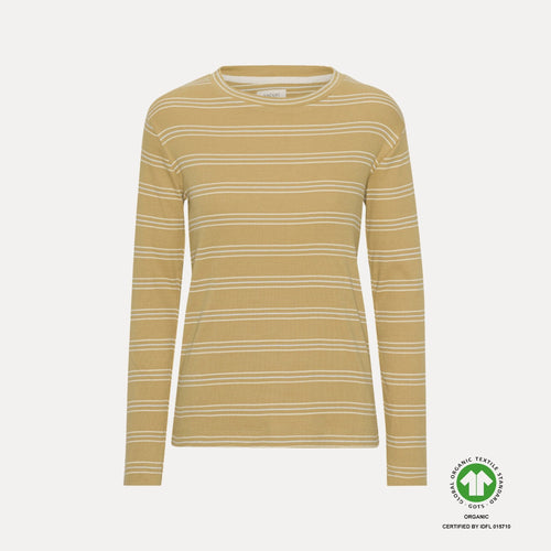 VACVAC studio CARLY blouse LS Mummy Bluser Almond oil stripes