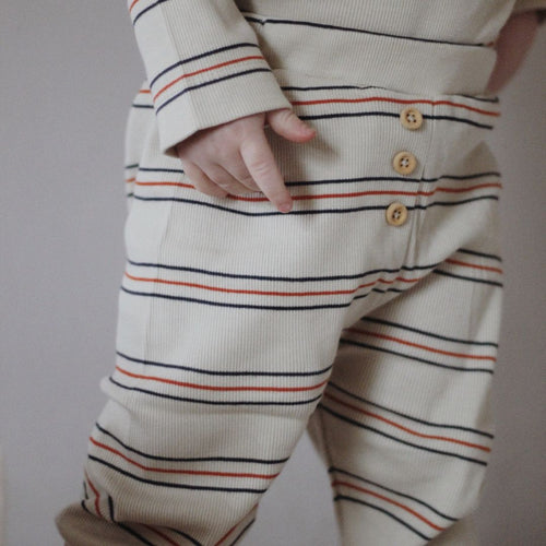 VACVAC studio CARLY pants Bukser Seed Pearl stripes