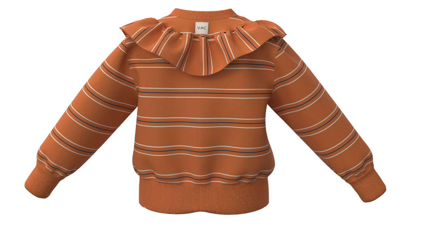 VACVAC studio NORA sweat Sweat bluse Apricot Stripes