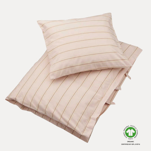 VACVAC studio Sengetøj baby, PEACHBLUSH Bedding Peachblush stripes